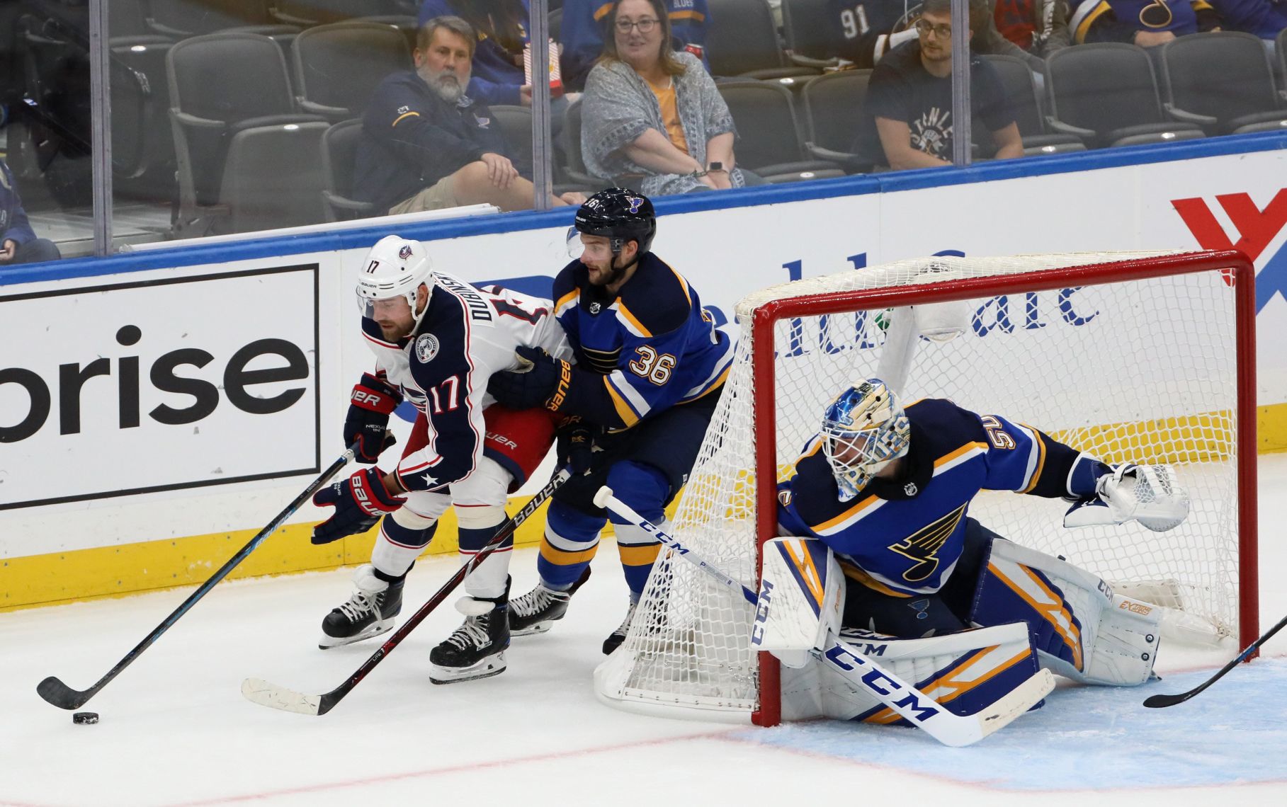 Columbus Blue Jackets vs the St. Louis Blues, pre-season